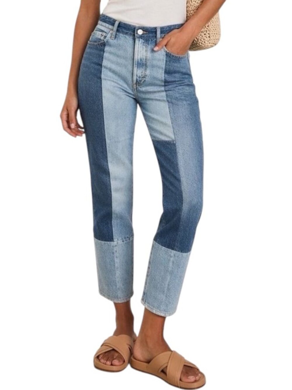 New Rag & Bone Bryon Stretch Miramar Nina Cigarette High Rise Cropped Jeans 31